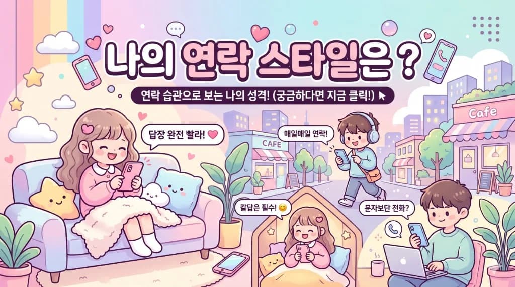 나의 연락 스타일은?